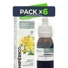 Pack 6x Extrait de millepertuis 50 ml Soria Natural