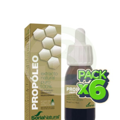 Pack de 6 Extraits Hydroalcooliques de Propolis 50 ml Soria Natural