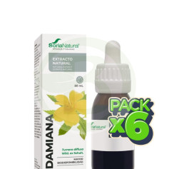 Pack 6x Extracto De Damiana 50Ml Soria Natural
