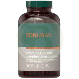 Complexe Vitamine C-1000 Ascorbate 180 Comprimés Bonusan
