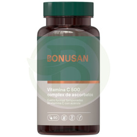 Complexe d&#39;ascorbate de vitamine C-500 90 gélules Bonusan