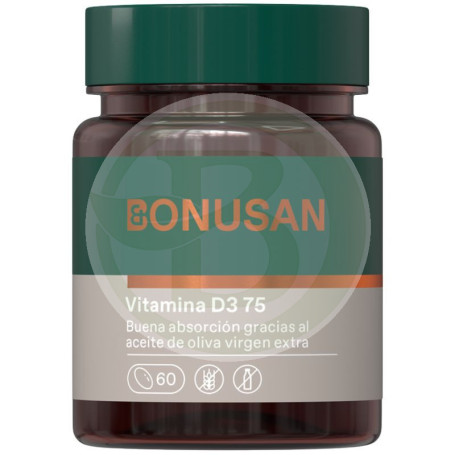 Vitamine D3 75Mcg / 3000IU 60 capsules Bonusan
