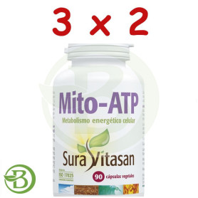 Pack 3x2 Mito-Atp 90 Cápsulas Sura Vitasan