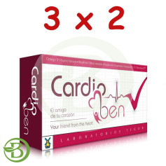 Pack 3x2 Cardioben 60 Gélules Tegor