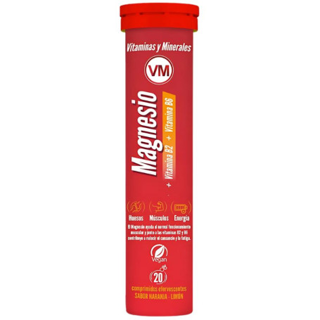 Magnésium + Vitamine B2 + Vitamine B6 20 comprimés effervescents Ynsadiet