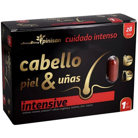 Cheveux, Peau et Ongles Intensive Beautyline 28 Capsules Pinisan Cheveux, Peau et Ongles Intensive Beautyline 28 Capsules Pinisan