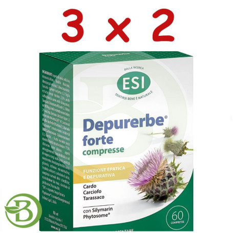 Pack 3x2 Depurerbe Forte 60 Comprimidos Esi