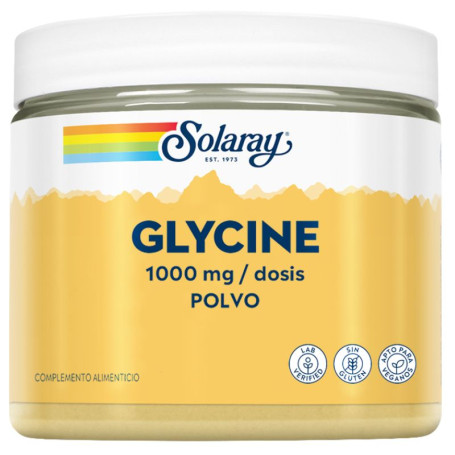 Poudre de glycine 1000 mg 400 g Solaray