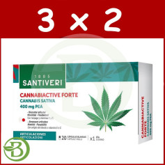 Pack 3x2 Cannabiactive Forte 20 Capsules Molles Santiveri