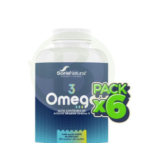 Pack 6x Omega-3 180 Perlas Soria Natural