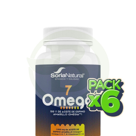 Pack 6x Omega-7 60 Perlas Soria Natural Pack 6x Omega-7 60 Perlas Soria Natural