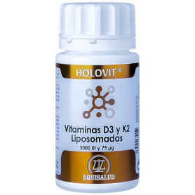 Vitamines liposomales Holovit D3 et K2 50 gélules Equisalud