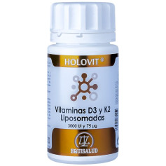 Vitamines liposomales Holovit D3 et K2 50 gélules Equisalud
