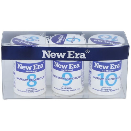 Trio de métabolisme Schüssler (sels 8+9+10) New Era