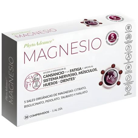 Magnésium 30 comprimés Phytoadvance Magnésium 30 comprimés Phytoadvance