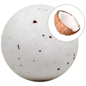 Bombe de bain moussante à la noix de coco avec pétales 140 g Sys