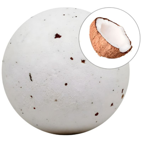 Bombe de bain moussante à la noix de coco avec pétales 140 g Sys