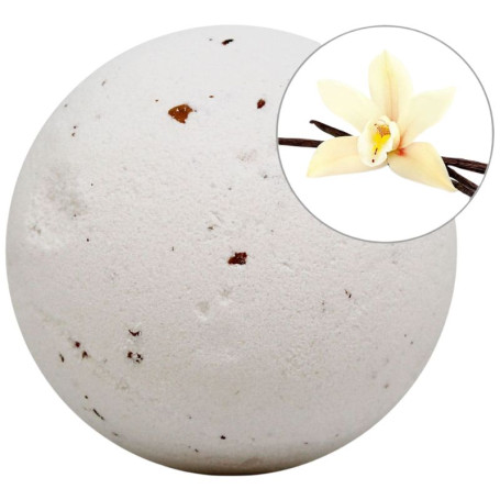 Bombe de bain moussante à la vanille avec pétales 140 g Sys