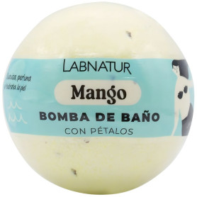 Bombe de bain moussante à la mangue et aux pétales 140 g Labnatur
