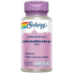 Ashwagandha Ksm-66 Plus 60 capsules végétales Solaray