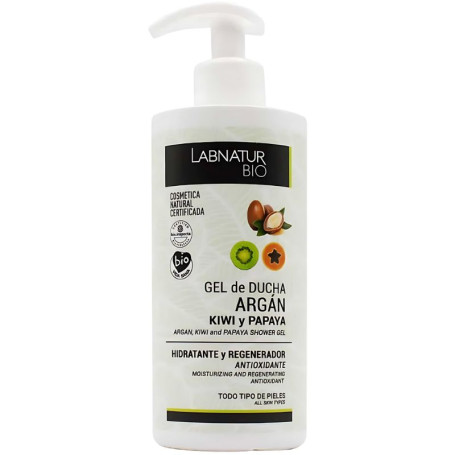 Gel Douche Argan, Kiwi et Papaye 450ml Labnatur Bio