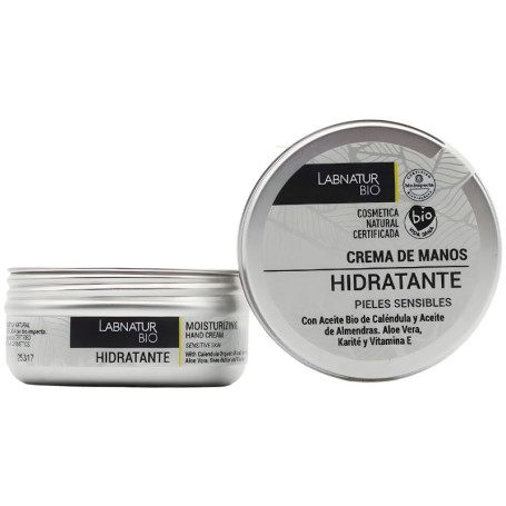 Crème mains hydratante pour peaux sensibles 50 ml Labnatur Bio