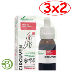 Pack 3x2 Compositeur 40 Circuven 50 ml Soria Natural