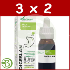 Lot de 3 x 2 Composer 11 Digeslan 50 ml Soria Naturel
