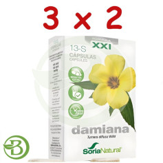 Pack 3x2 Damiana 30 Cápsulas Soria Natural