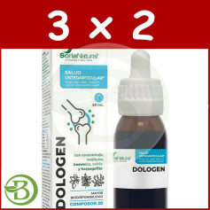 Lot de 3 x 2 Composer 20 Dologen 50 ml Soria Naturel