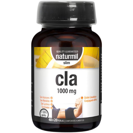 Cla Slim 1000 mg 40 + 20 perles Naturmil Cla Slim 1000 mg 40 + 20 perles Naturmil