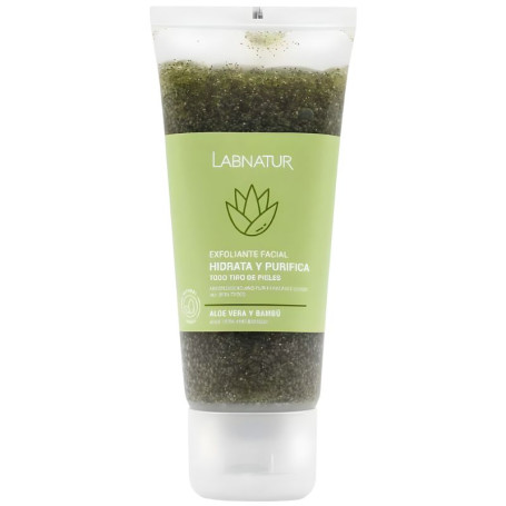 Gommage visage à l&#39;aloe vera et au bambou 100 ml Labnatur