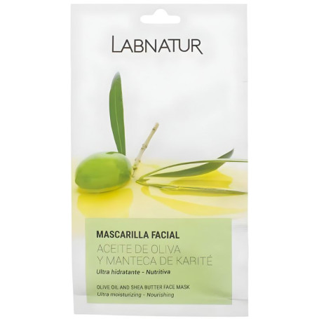 Masque visage à l'huile d'olive et au beurre de karité 15 ml Labnatur