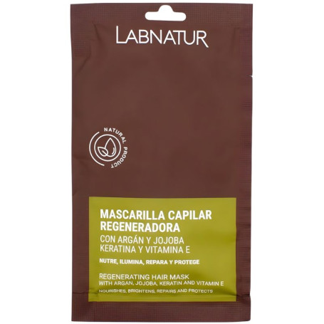 Masque capillaire à l'argan et au jojoba avec kératine 20 ml Labnatur