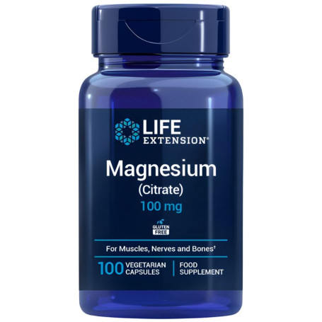 Citrate de magnésium 100 mg, 100 capsules, Life Extension