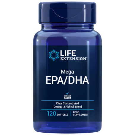 Mega EPA/DHA 120 Perles Prolongation de Vie