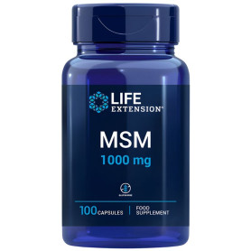 MSM 1000 mg, 100 capsules, pour une espérance de vie prolongée