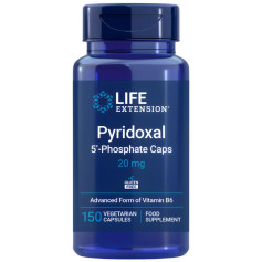Pyridoxal 5-phosphate 20 mg, 150 gélules, Life Extension