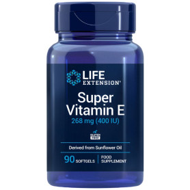 Super Vitamine E 268 mg 400 UI 90 Perles Prolongation de Vie