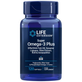 Super Omega-3 Plus 120 Perles Prolongation de Vie