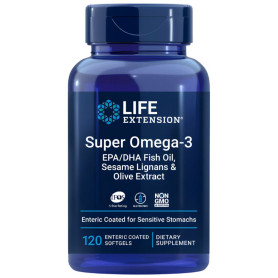 Super Omega-3 EPA/DHA 120 Perles Prolongation de Vie