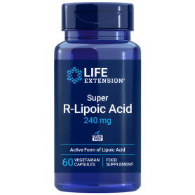 Super acide R-lipoïque 240 mg, 60 capsules, pour une vie plus longue.