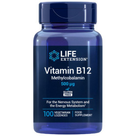 Vitamine B12 500 mcg, 100 comprimés à croquer, Life Extension