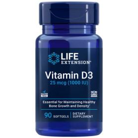 Vitamine D3 25 mcg 1000 UI 90 capsules Life Extension