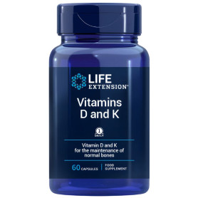 Vitamines D et K, 60 capsules, Life Extension