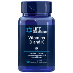 Vitamines D et K, 60 capsules, Life Extension