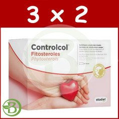 Lot de 3 x 2 Controlcol Phytosterols 20 sticks Eladiet