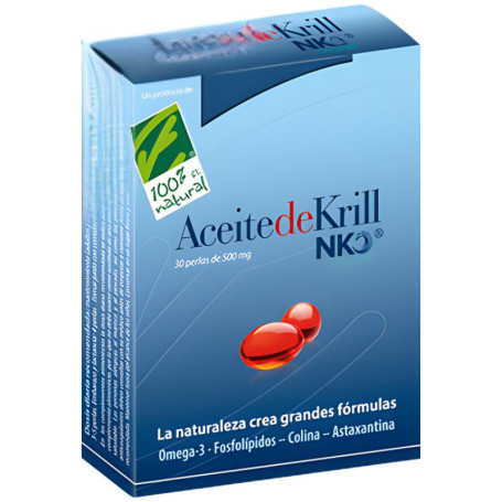 Huile de krill Nko 500 mg, 30 perles, 100 % naturelle