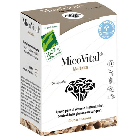 Micovital Maitake 60 Gélules 100% Naturelles