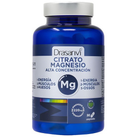 Citrate de magnésium à haute concentration, 90 comprimés Drasanvi